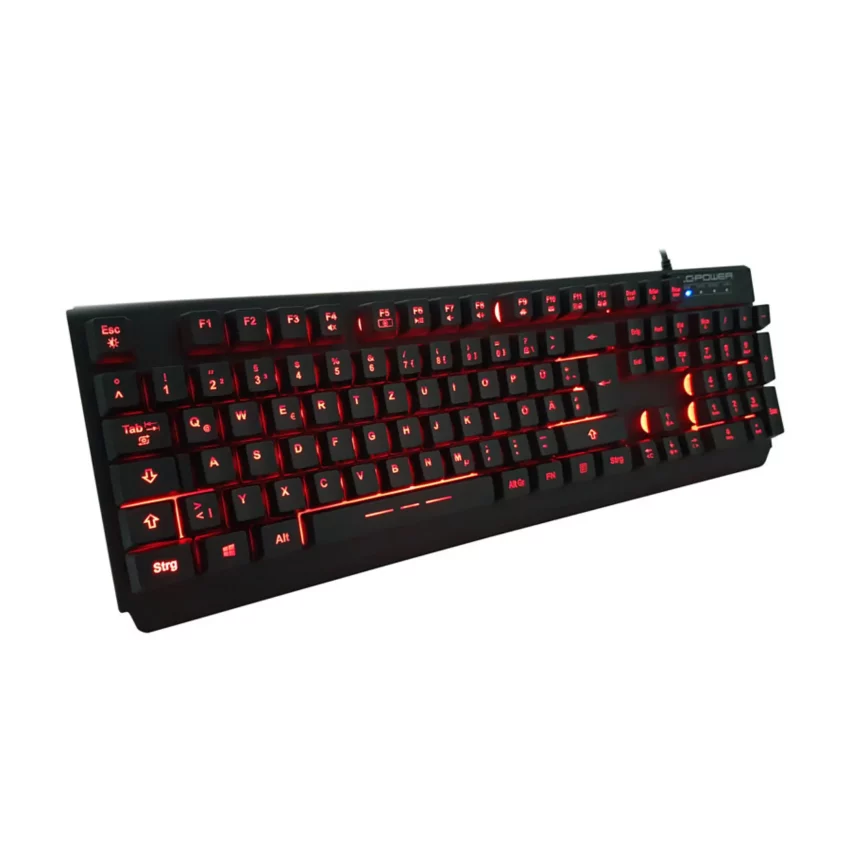 LC-Power Gaming Tastatur mit roter LED-Beleuchtung
