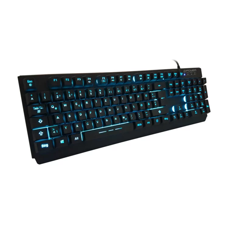 LC-Power Gaming Tastatur mit türkiser LED-Beleuchtung