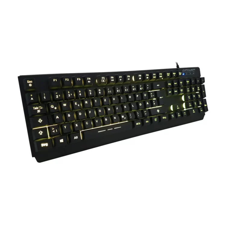 LC-Power Gaming Tastatur mit gelber LED-Beleuchtung
