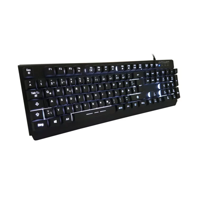 LC-Power Gaming Tastatur mit weißer LED-Beleuchtung