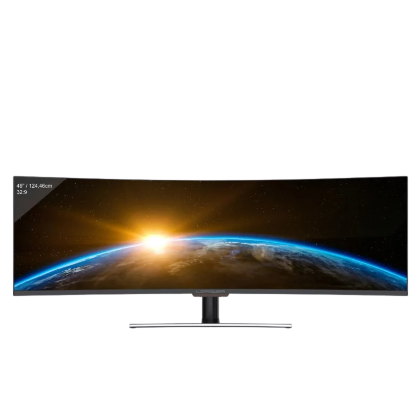 LC-Power 49" Gaming Monitor mit 144 Hz und Double FHD Auflösung Frontansicht