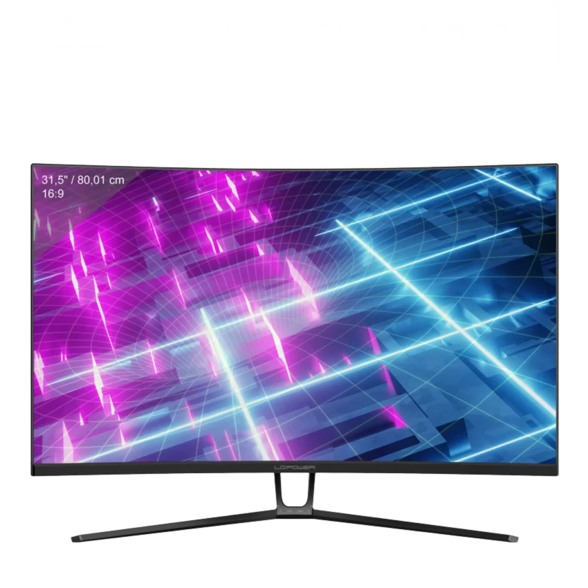 LC-Power 32" Gaming Monitor mit 165 Hz und QHD Auflösung Frontansicht